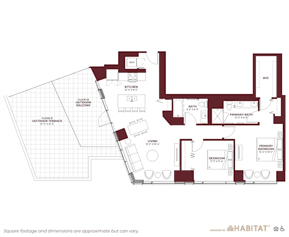 Penthouse 03 Floor Plan at Cassidy on Canal, Chicago, IL