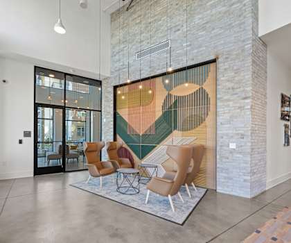Alton Mill District Apartments in Charlotte, North Carolina Lounge