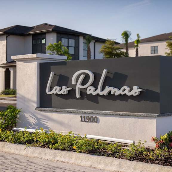 Property Sign at Las Palmas Apartments, Fort Myers, Florida