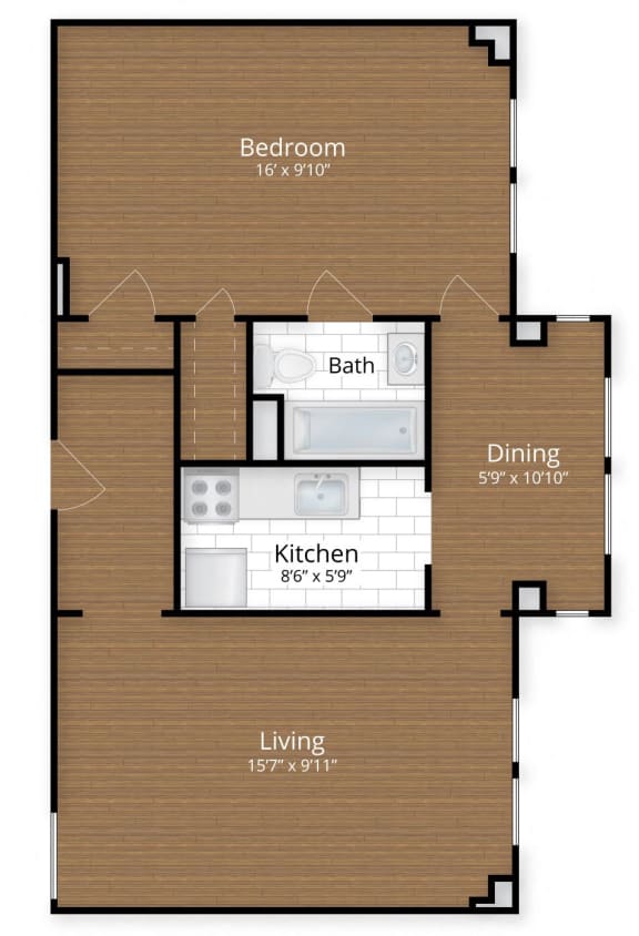 One Bedroom Apartment DC Thomas Circle Logan Circle