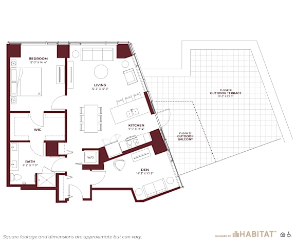 Penthouse 06 Floor Plan at Cassidy on Canal, Chicago, IL