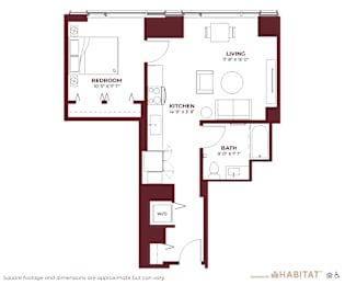 Penthouse 02 Floor Plan at Cassidy on Canal, Chicago, IL, 60654