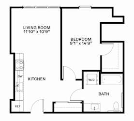 C29 MFTE Floor Plan at Corner 63, Seattle, WA