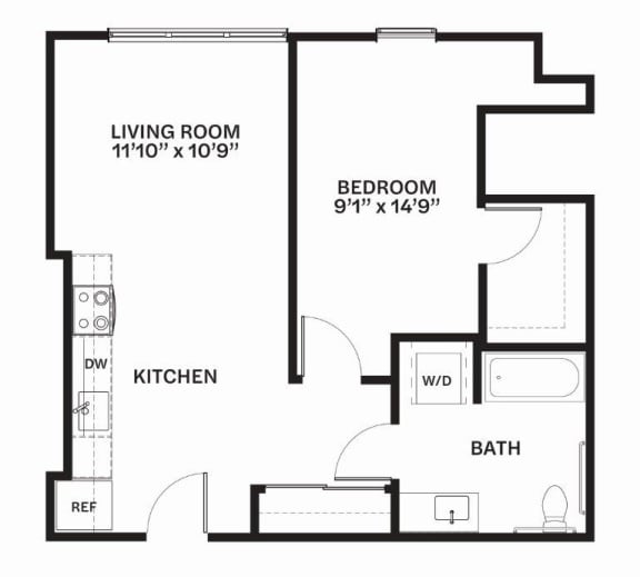 C29 MFTE Floor Plan C29 MFTE Floor Plan at Corner 63, Seattle, WA
