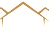 A graphic of a mountain range with three peaks.