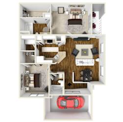 The Pylon | 1,149 Sq. Ft. at Faulkner Flats Apartment Homes, Oxford, MS, Mississippi , 38655