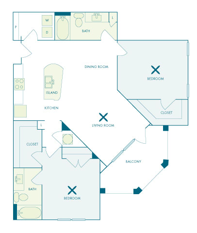 Nona Park Village - B3 (Orchid) - 2 bedroom - 2 bath