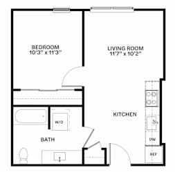 C9 Floor Plan at Corner 63, Washington 98115