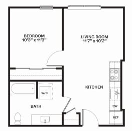 C9 Floor Plan at Corner 63, Washington 98115