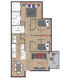 3 bed 2 bath