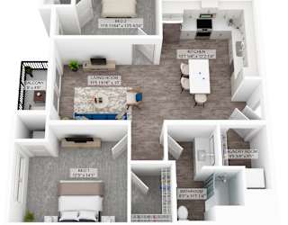 a floor plan of unit 1 of the unit b floor plan