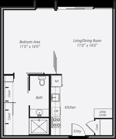 A2 (Premium) 1 bed 1 bath - 730 sqft A2 (Premium) 1 bed 1 bath - 730 sqft at Vera Cortez Hill, San Diego, CA, 92101