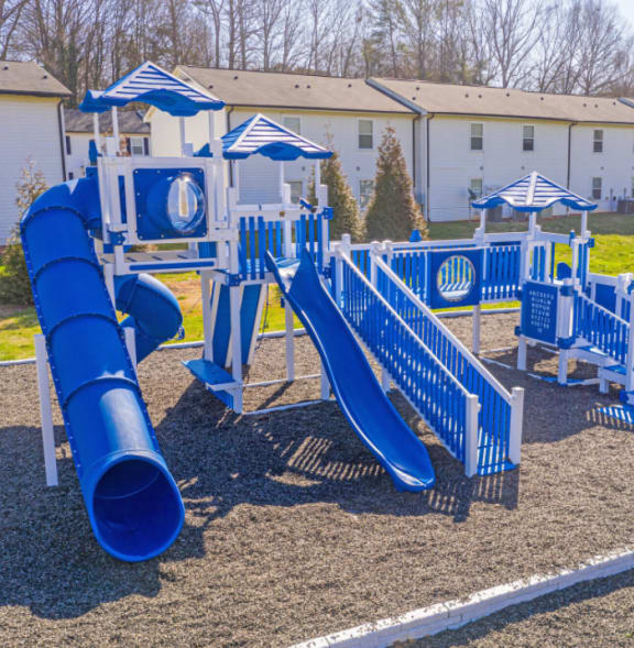 our playground is equipped with a variety of equipment for children to enjoy at Ashbrook Village, Gastonia, NC, 28054