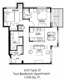 Floor Plan  at The Landings at Silver Lake Village, Minnesota, 55421