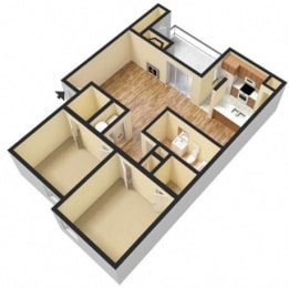 Floor Plan  2-Bedroom floor plan