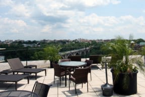 Roof Deck With Relaxing Areaat Calvert House Apartments, Washington, 20008