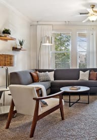 Spacious living room at Tapestry Park in Chesapeake, VA