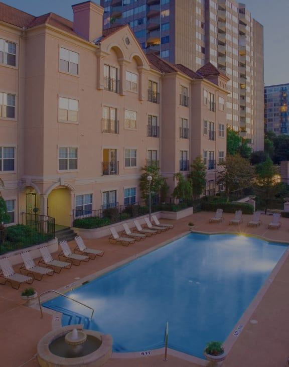 a view of a swimming pool at the resort atrium