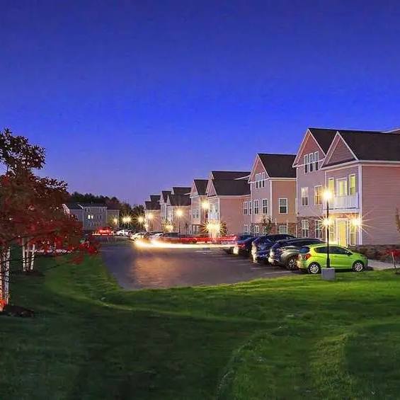 Building View at Night at Iroquois Village, Niskayuna, NY