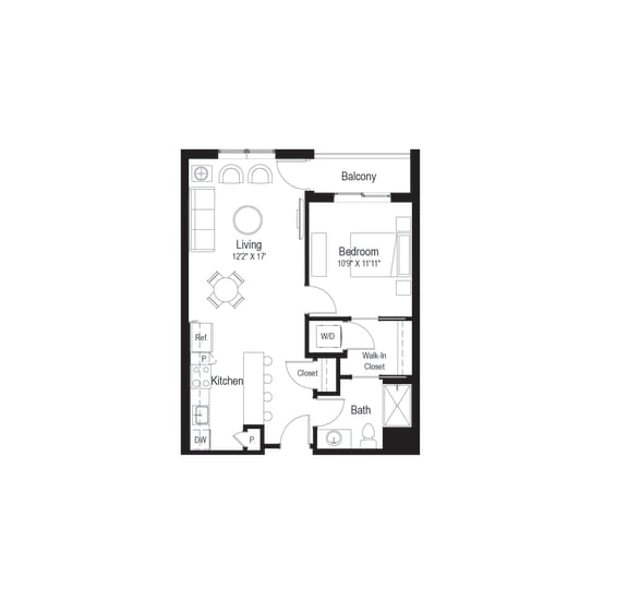 A4 Floor Plan at Rialto, Washington, DC