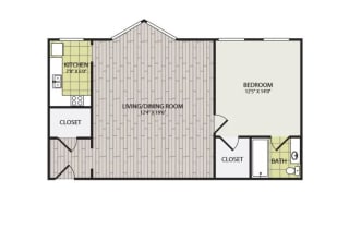 The Broadview Apartments A1 Floor Plan