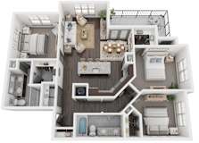 C1 Floor Plan at North Creek, Hutto, Texas