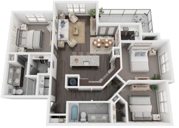 C1 Floor Plan at North Creek, Hutto, Texas