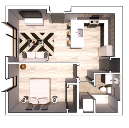 floor plan of the renovated home