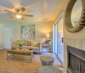 Living room with fireplace | Vizcaya