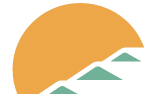 the retreat at mesa hills logo with the sun and the words refresh at mes
