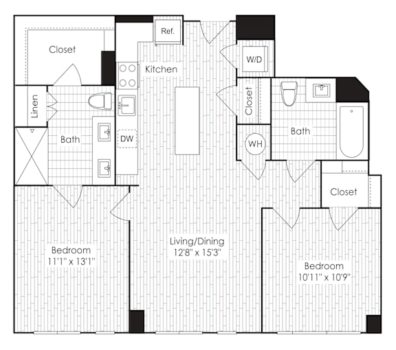 C2 floor plan at Dock 79, District of Columbia, 20003