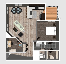 Baxter floor plan at The Villas at Falling Waters in Omaha, NE