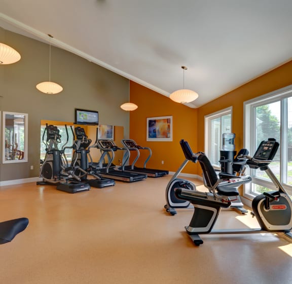 Community Fitness Room at Mansfield Meadows