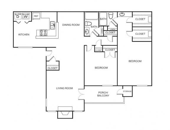 Architect's rendering of the B3 Floor Plan