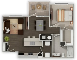 Sierra Ridge The Coulee 3D Floor Plan