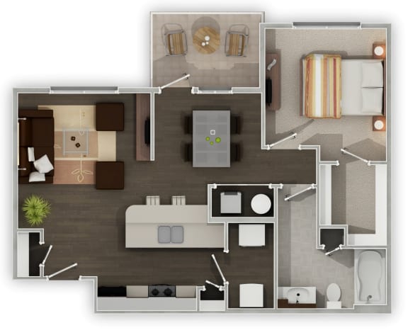 Sierra Ridge The Coulee 3D Floor Plan