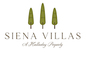 A logo for Siena Villas, a Holladay property, features three green pine trees.