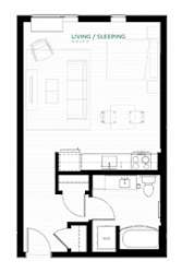 Mint Floor Plan at Viridium Apartments, Minnesota, 55401