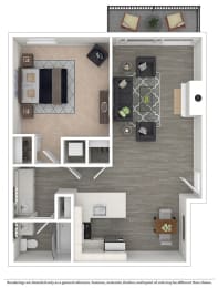 Studio 1 bath at The Meadows Apartments, Culver City , 90230