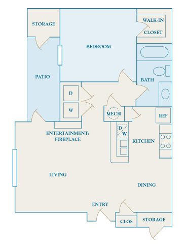 Cheswyck at Ballantyne Apartments - A1 (Abbey) - 1 bedroom and 1 bath