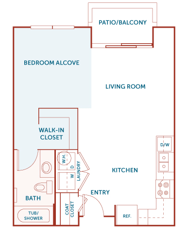 ABQ Uptown Apartments - A00 - Studio and 1 bath
