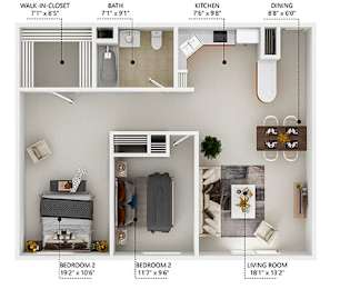 Floor-Plan_B6 at Lake Shore Park, Ankeny, IA 50021