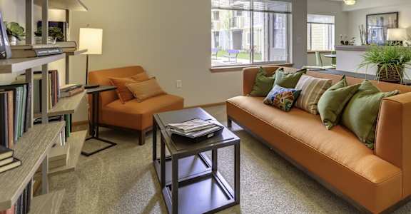 furnished Living Room at Quilceda Creek, Marysville, WA