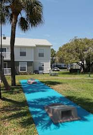 Cornhole area