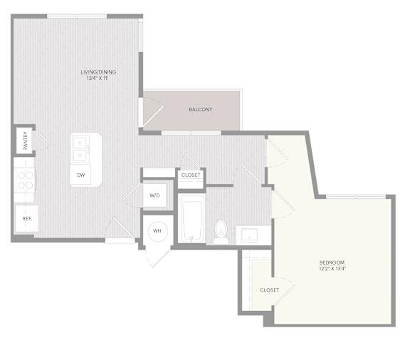 A5 floor plan with labeled rooms.