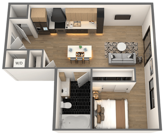 Cherry Blossom Floor Plan at Chelsea Apartments, Missouri