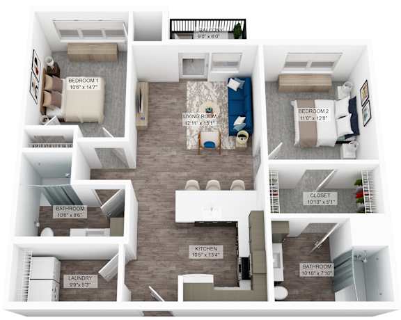 the unit cs floor plan  unit cs type a