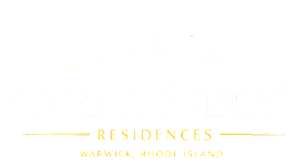 A logo for Ascent Metro Residences in Warwick, Rhode Island.