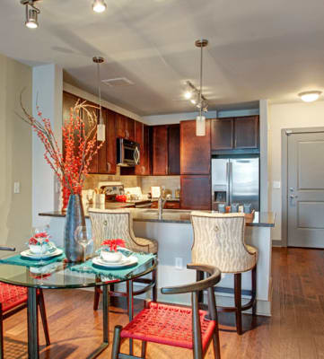 Living, dining and kitchen