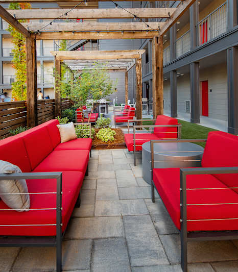 Outdoor Space at Axel Row in Birmingham, Alabama
